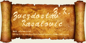 Zvezdoslav Kasalović vizit kartica